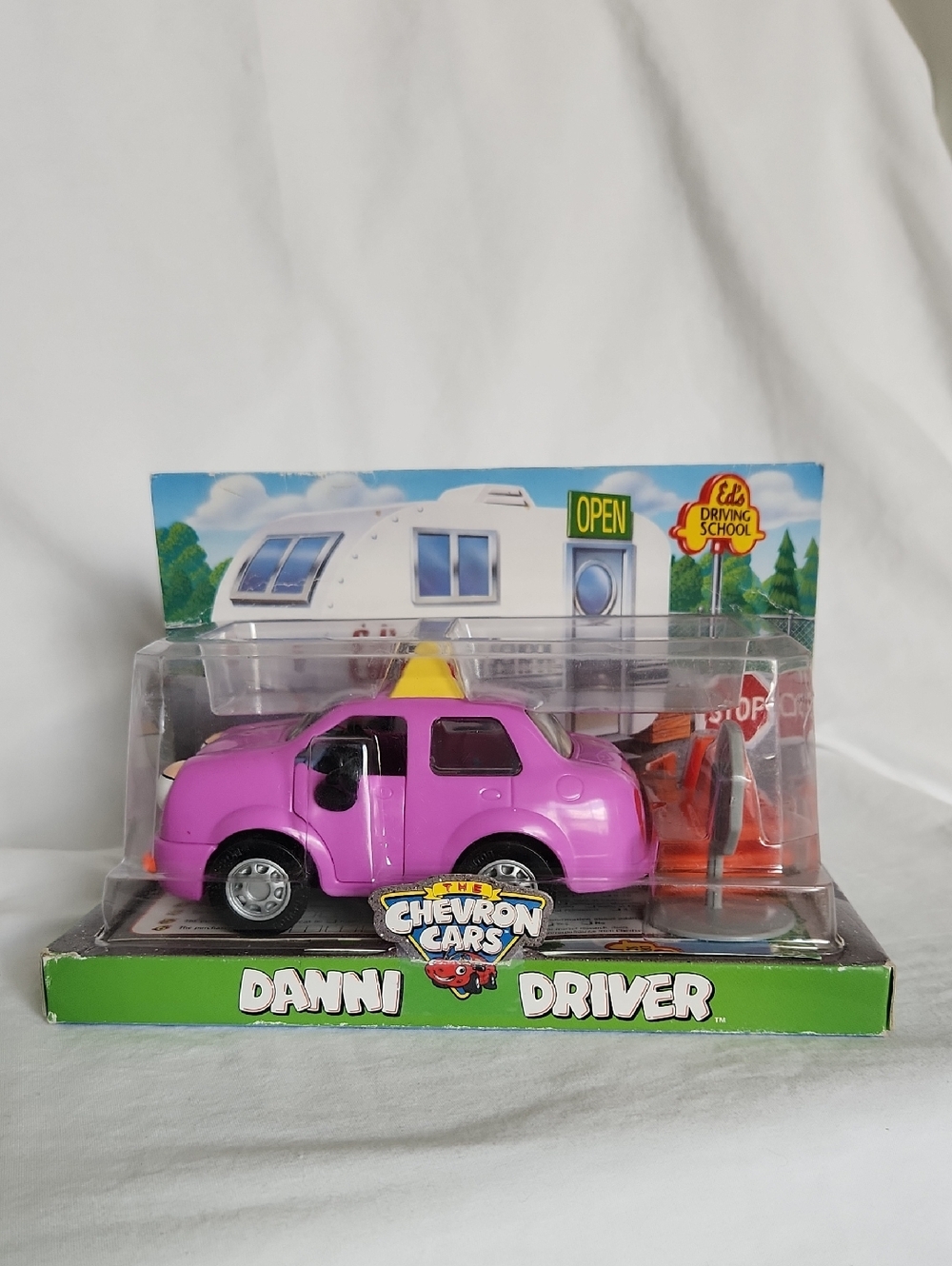 1998 Chevron Cars Danni Driver Toy Car - Purple Collectible Student Driver
